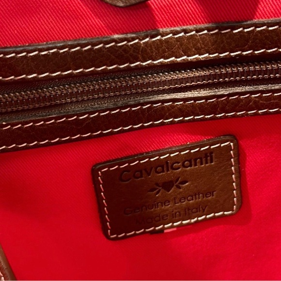 NWT Cavalcanti Cowhide/Calf Hair Leather Hobo Shoulder Bag Viral - Picture 9 of 10